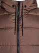 Lang vest med hette og lommer, Brun, Packshot image number 2