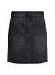 Kort denimskjørt med rhinsteiner, Grå, Packshot image number 1