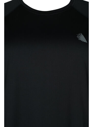 Undertrøye med kontraststripe, Black w. Sea Pink, Packshot image number 2