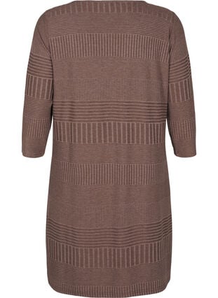 Zizzi Kjole med 3/4-lange ermer og stripemønster, Ch. Martini Mel., Packshot image number 1