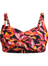 Polstret bikinioverdel med trykk, Small Leaf Expl. AOP