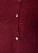 Strikket cardigan med korte ermer, R&oslash;d, Packshot image number 2