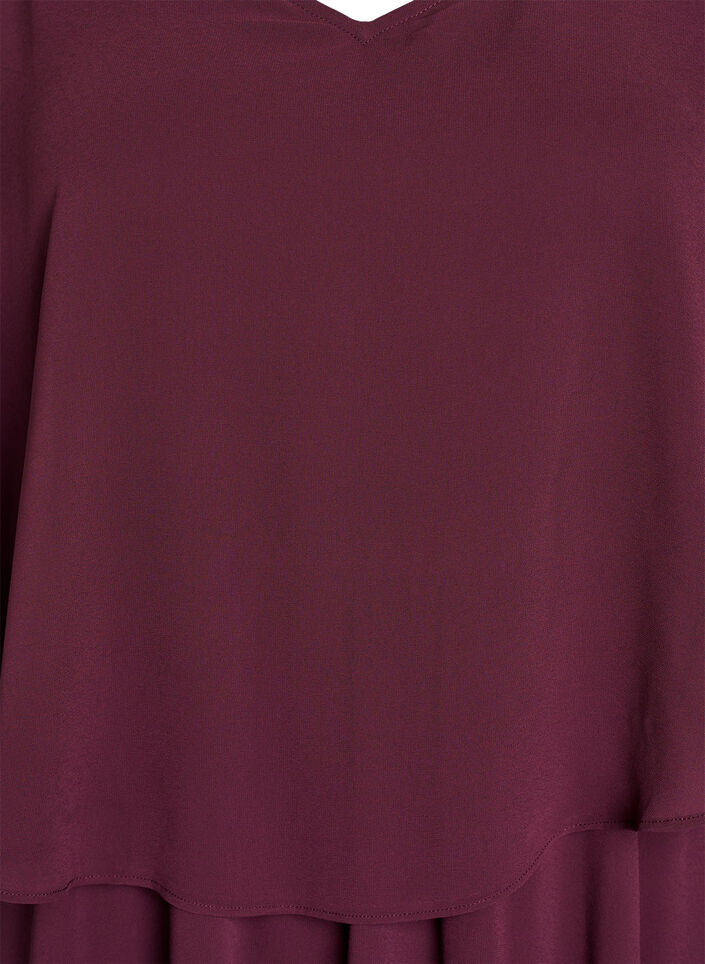 Kortermet maxikjole med A-form, Winetasting, Packshot image number 2