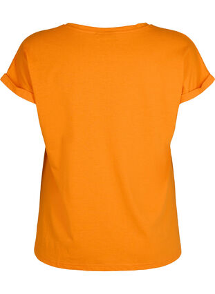 Kortermet T-skjorte i bomullsblanding, Exuberance, Packshot image number 1