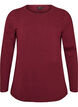 Basis jersey bluse med lange ermer, R&oslash;d, Packshot image number 0