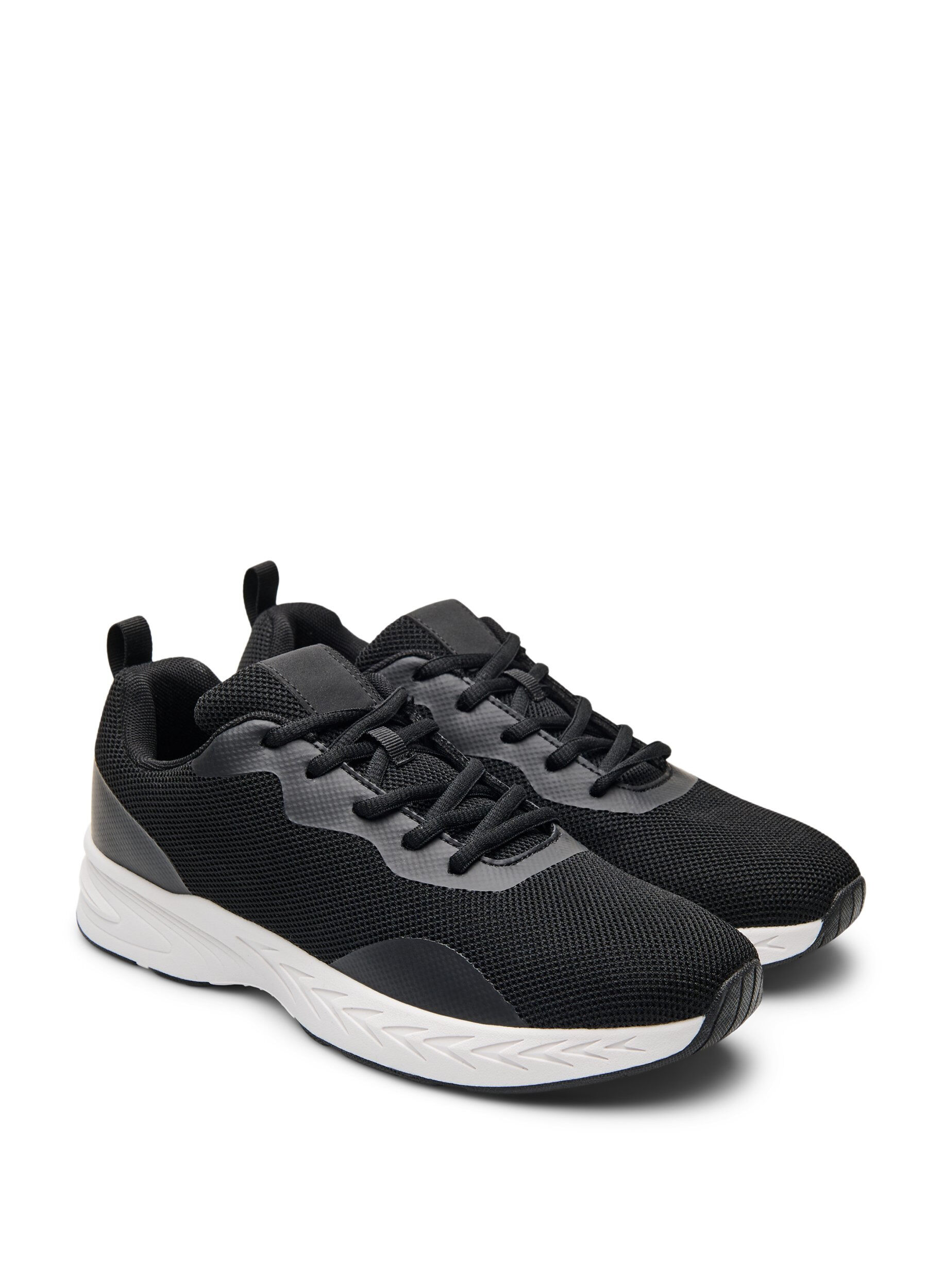 Zizzi Wide fit - Mesh sneakers, Svart, Packshot image number 1