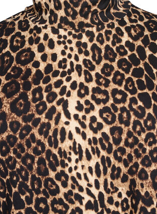 Zizzi FLASH - Bluse med lange ermer og turtleneck, Svart, Packshot image number 2