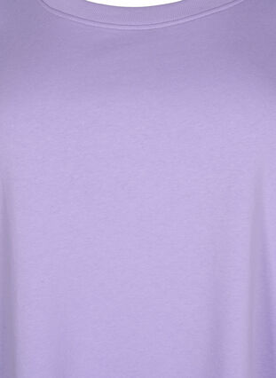 Kjole med korte ermer og splitt, Lavender, Packshot image number 2