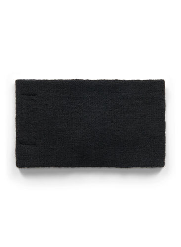 Strikket pannebånd, Black, Packshot image number 1
