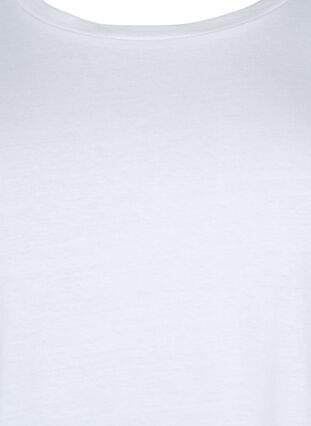 T-skjorte i bomull med broderi anglaise, Bright White, Packshot image number 2