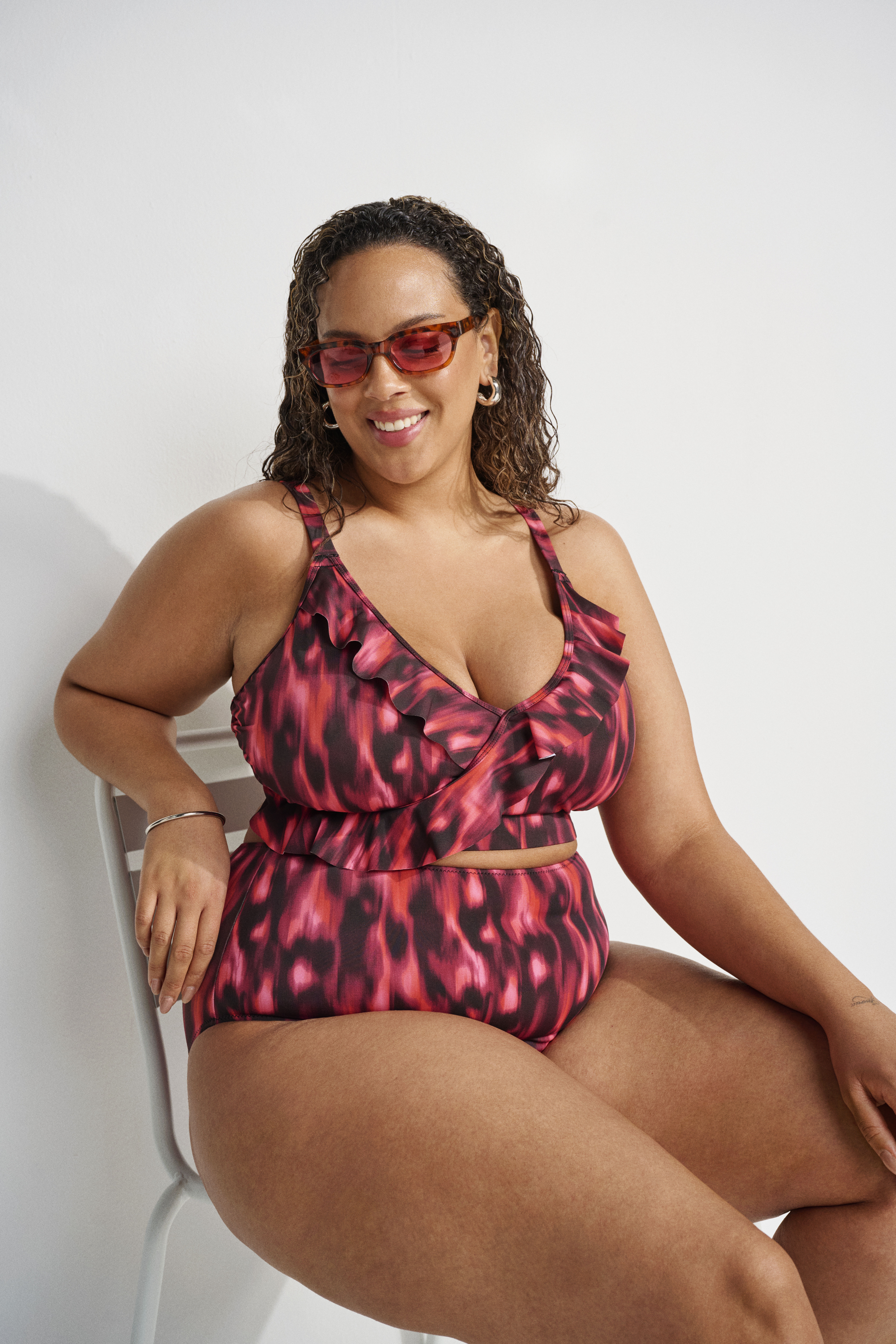 Bikini med volanger, , Model