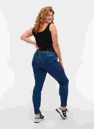 Jeggings med baklommer til gravide, Dark blue, Model