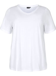 Kortermet T-skjorte med A-form, Bright White