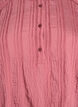 Bluse med tone-på-tone tekstur og knapper, Rosa, Packshot image number 2
