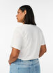 Bomulls T-skjorte med trykk, Hvit, Model image number 2