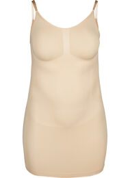 Shapewear kjole med tynne stropper, Beige