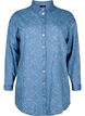 Ledig dongerijakke med mønster, Light blue denim, Packshot image number 0