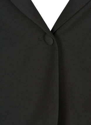 Klassisk blazer med skulderputer, Black, Packshot image number 2