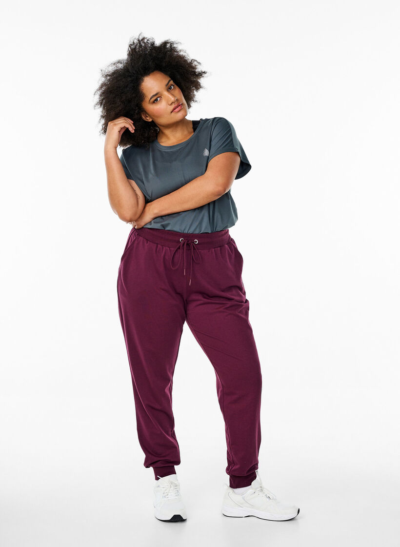 Ledig joggedressbukse med lommer, Winetasting, Model