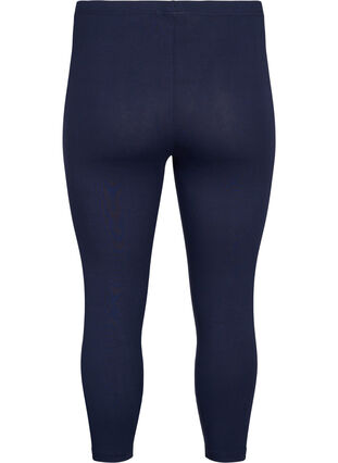 Zizzi Basis 3/4 leggings i viskose, Blå, Packshot image number 1