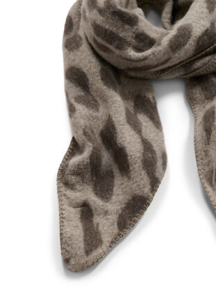 Skjerf med mønster, Grey/Brown Leo, Packshot image number 1