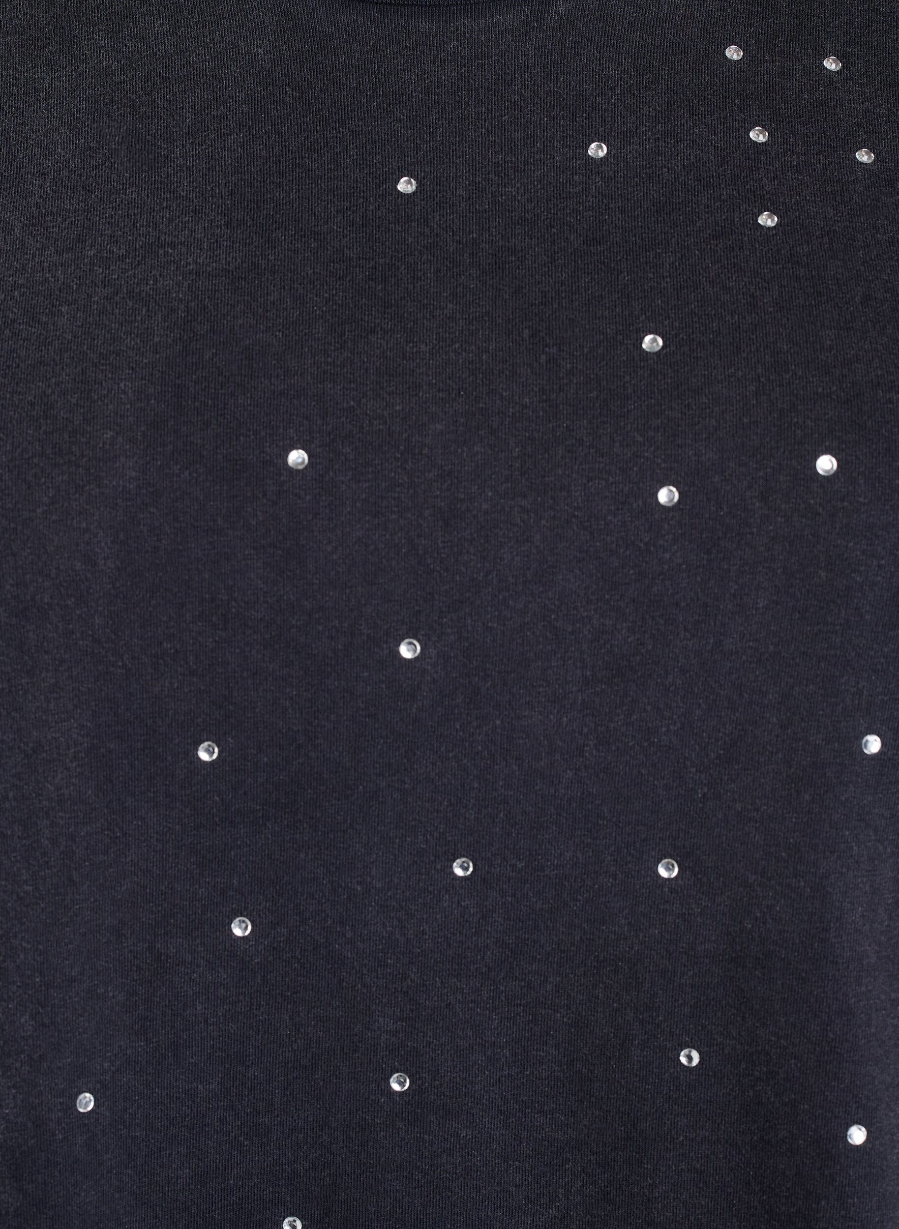 Zizzi T-skjorte i &oslash;kologisk bomull med et kult trykk, Gr&aring;, Packshot image number 2