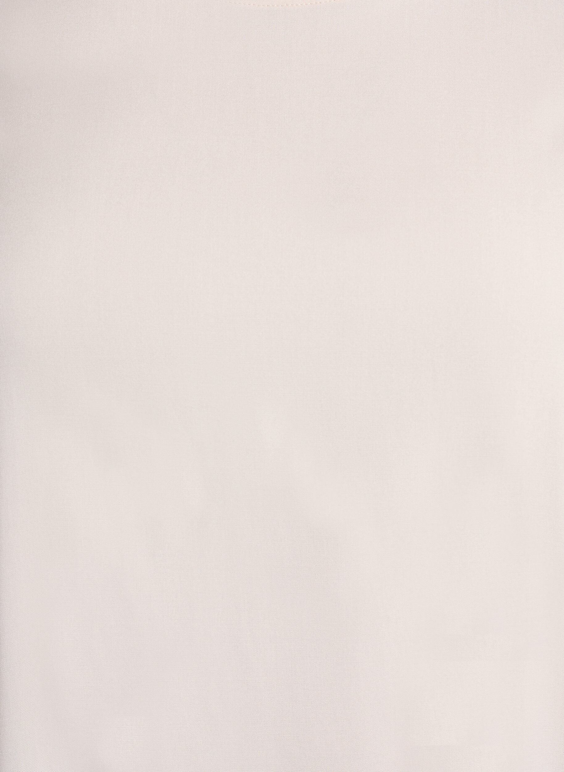 ZizziVevet bluse med korte ermer og rund hals, Beige, Packshot image number 2