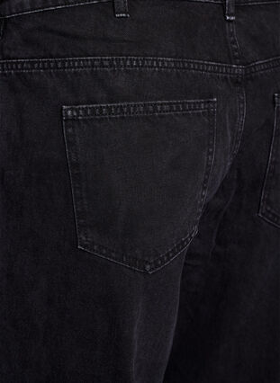 Zizzi Straight fit jeans med knytebelte, Black, Packshot image number 3