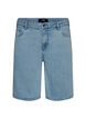 L&oslash;se denimshorts med h&oslash;y midje, Bl&aring;, Packshot image number 0