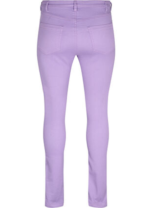 Amy jeans med høyt liv og super slim fit, Chalk Violet, Packshot image number 1