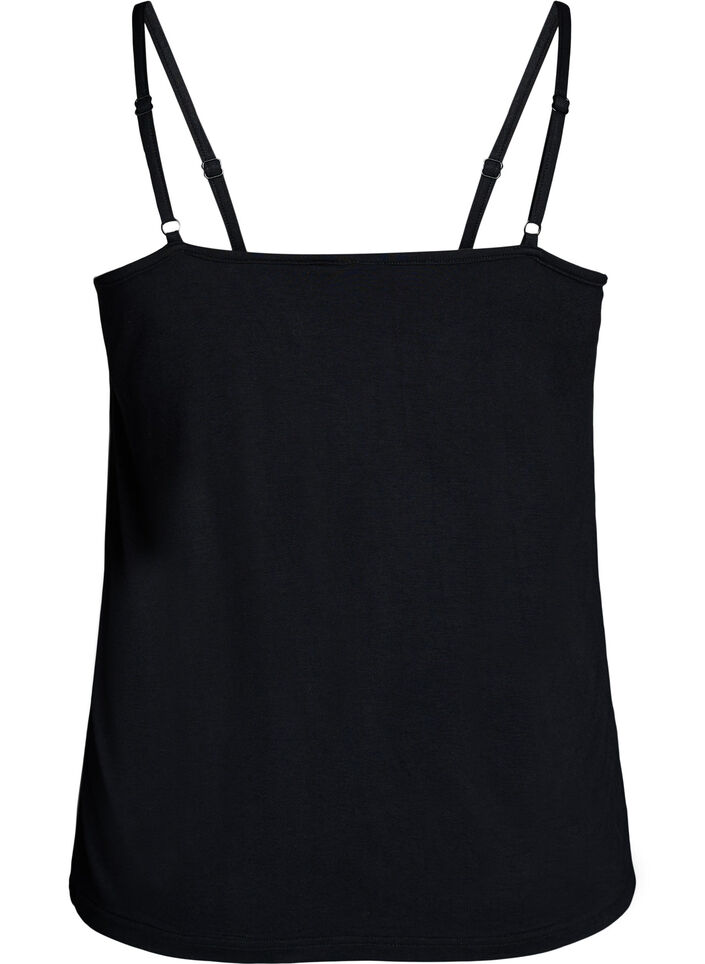 Topp med blondedetaljer og spaghetti-stropper, 0199, Packshot image number 1