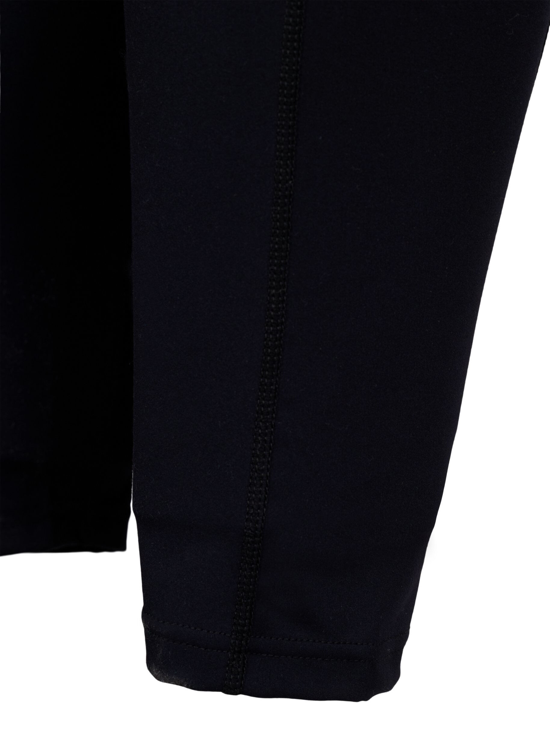 Zizzi7/8-treningstights med lommer, Svart, Packshot image number 3