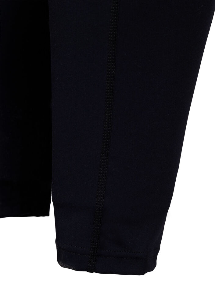7/8-treningstights med lommer, Svart, Packshot image number 3