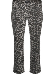 Emily jeans med leopardmønster, D. Grey LEO