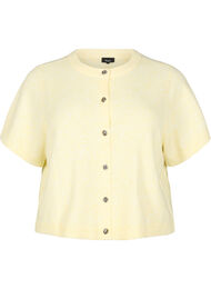 Strikket cardigan med korte ermer, Anise Flower Mel.