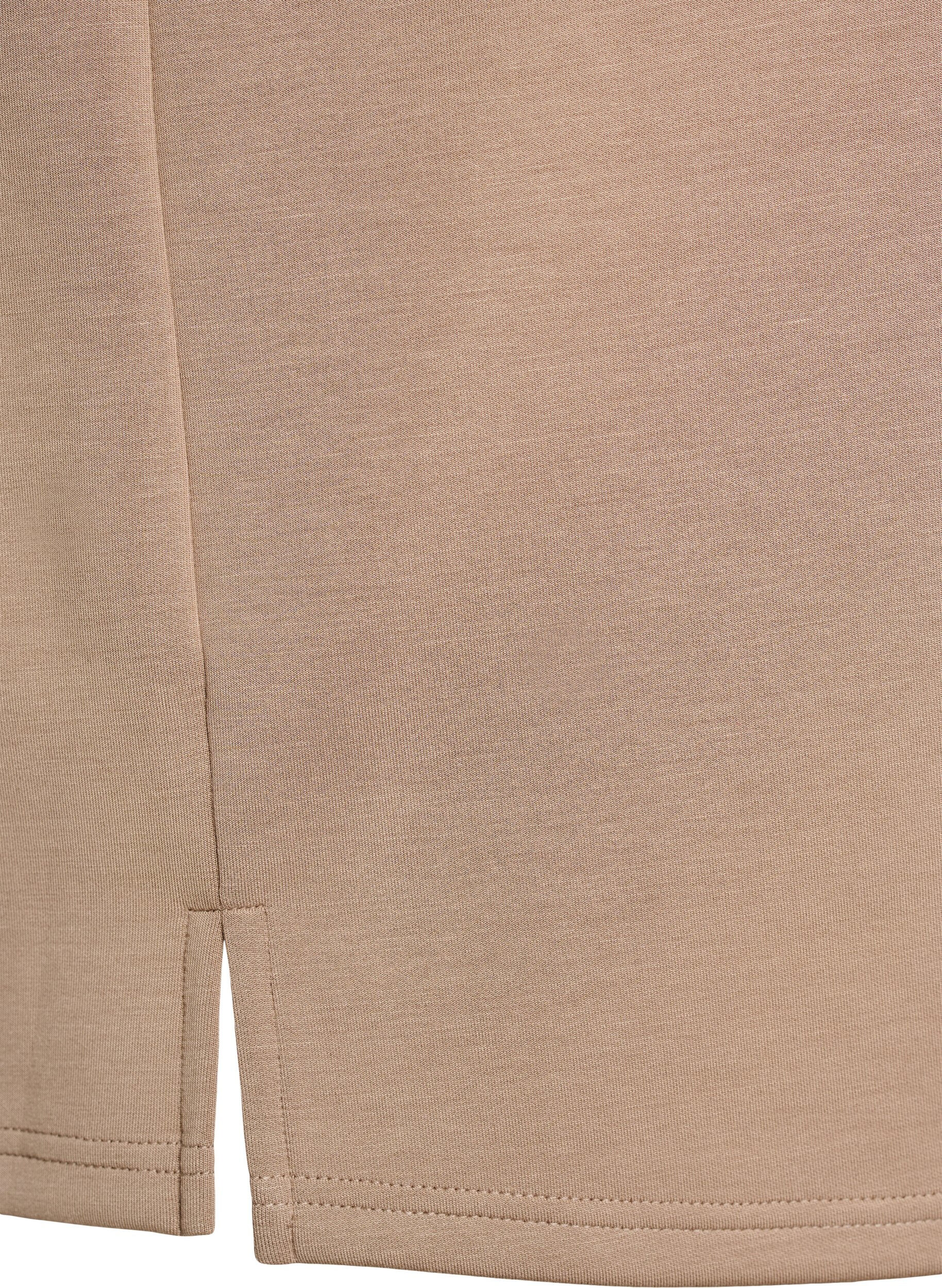 Zizzi Loose fit T-skjorte med halve ermer, Beige, Packshot image number 3