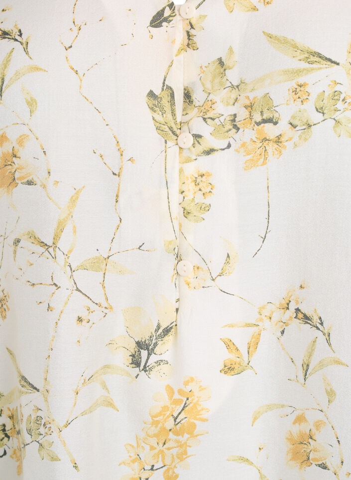 A-formet tunika med korte ermer, Gul, Packshot image number 2