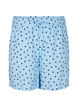 Bomullsmuslinshorts med hjerter, Blå, Packshot image number 0