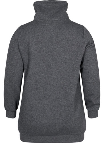 Genser til gravide med ammefunksjon, Dark Grey Melange, Packshot image number 1