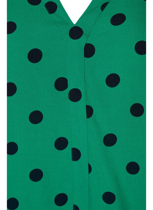 Viskosebluse med prikker, Jolly Green dot AOP, Packshot image number 2