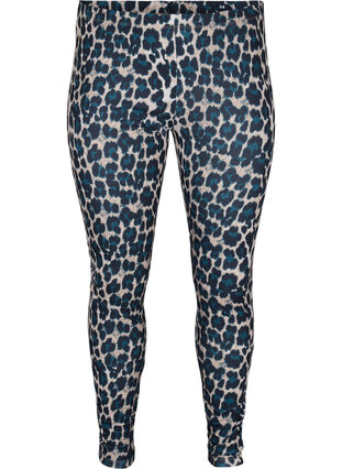 Lange leggings med løvemønster, Leopard, Packshot image number 0