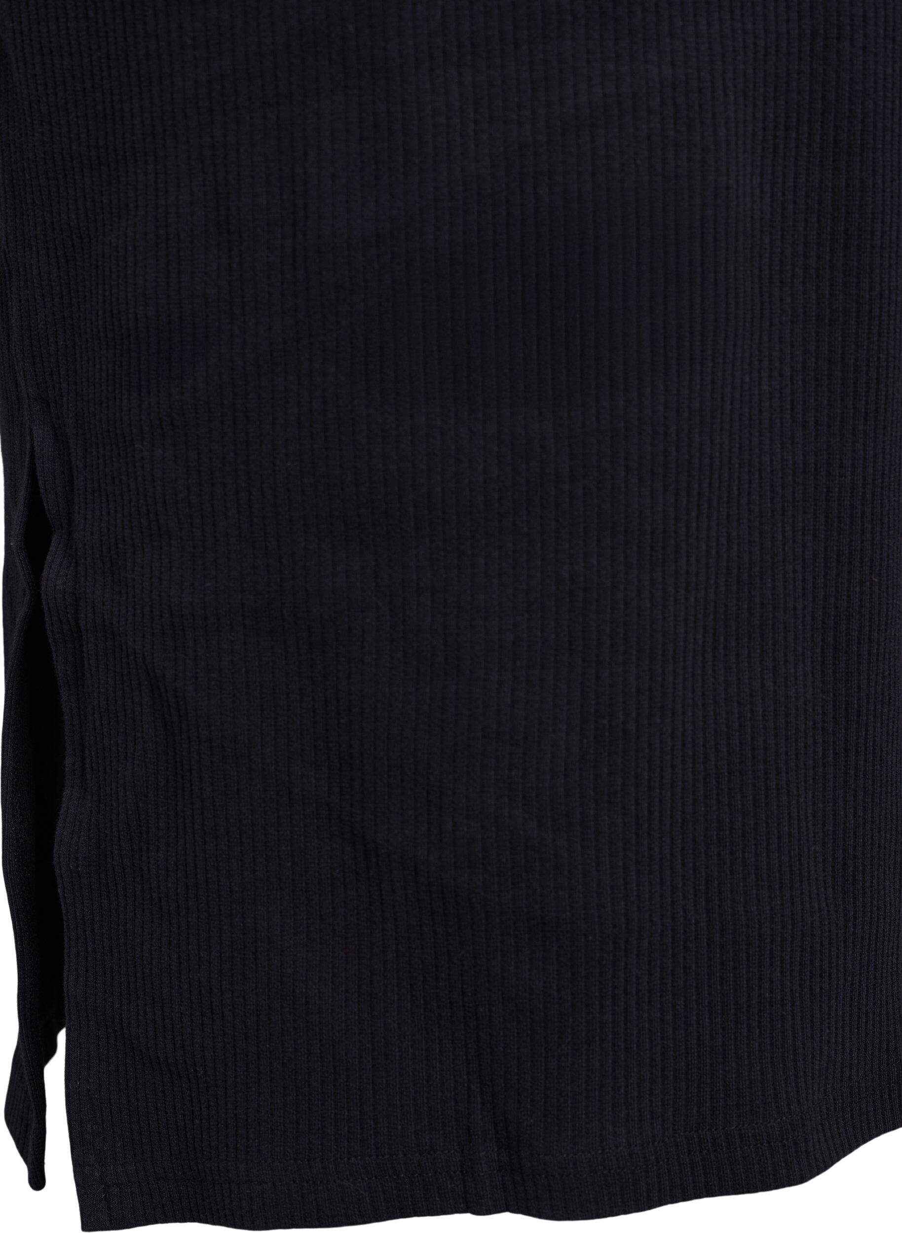 Zizzi Maxikjole i jersey med korte ermer, Svart, Packshot image number 3