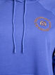 Hettegenser med brodert motiv foran, Bl&aring;, Packshot image number 2