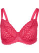 BH med bøyle og blonder, Rosa, Packshot image number 0