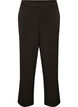 Dressbukse med h&oslash;y midje og straight fit, Svart, Packshot image number 0