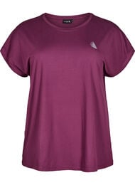 Ensfarget trenings-T-skjorte, Italian Plum