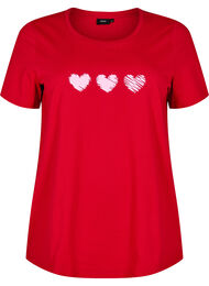 Bomulls-t-skjorte med motiv, Salsa w. Hearts