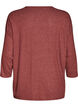 Jersey bluse med 3/4 ermer, R&oslash;d, Packshot image number 1