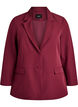 Klassisk blazer med knappelukking, R&oslash;d, Packshot image number 0