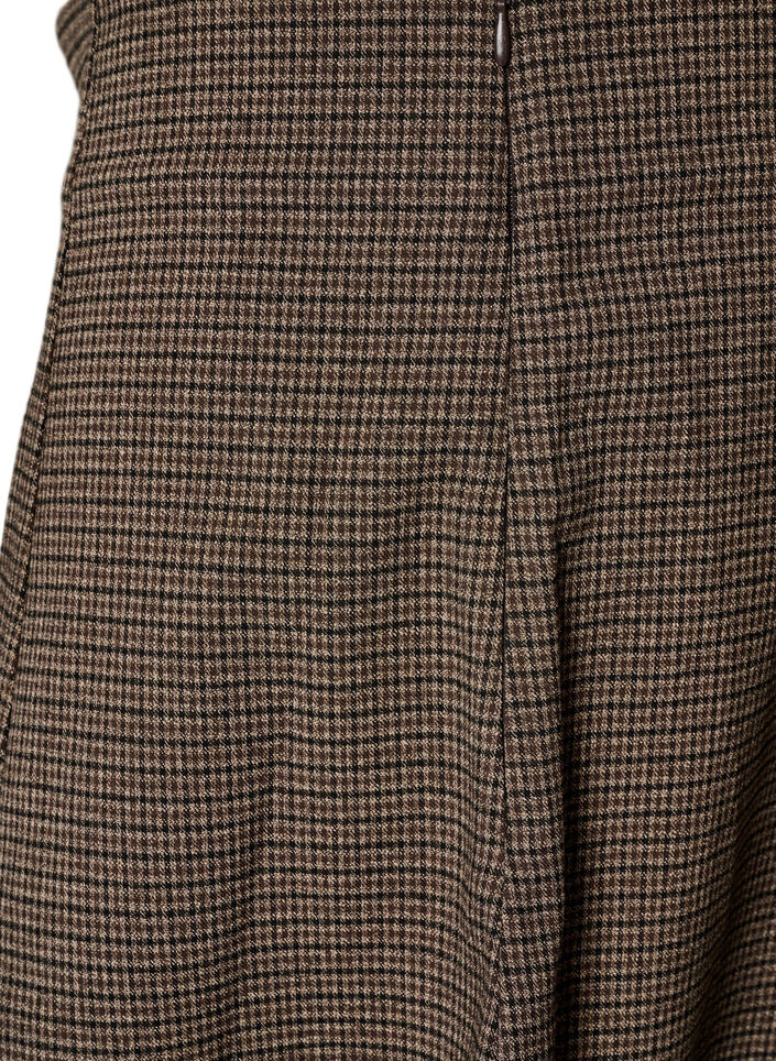 Liten A-line skj&oslash;rt, Brun, Packshot image number 3